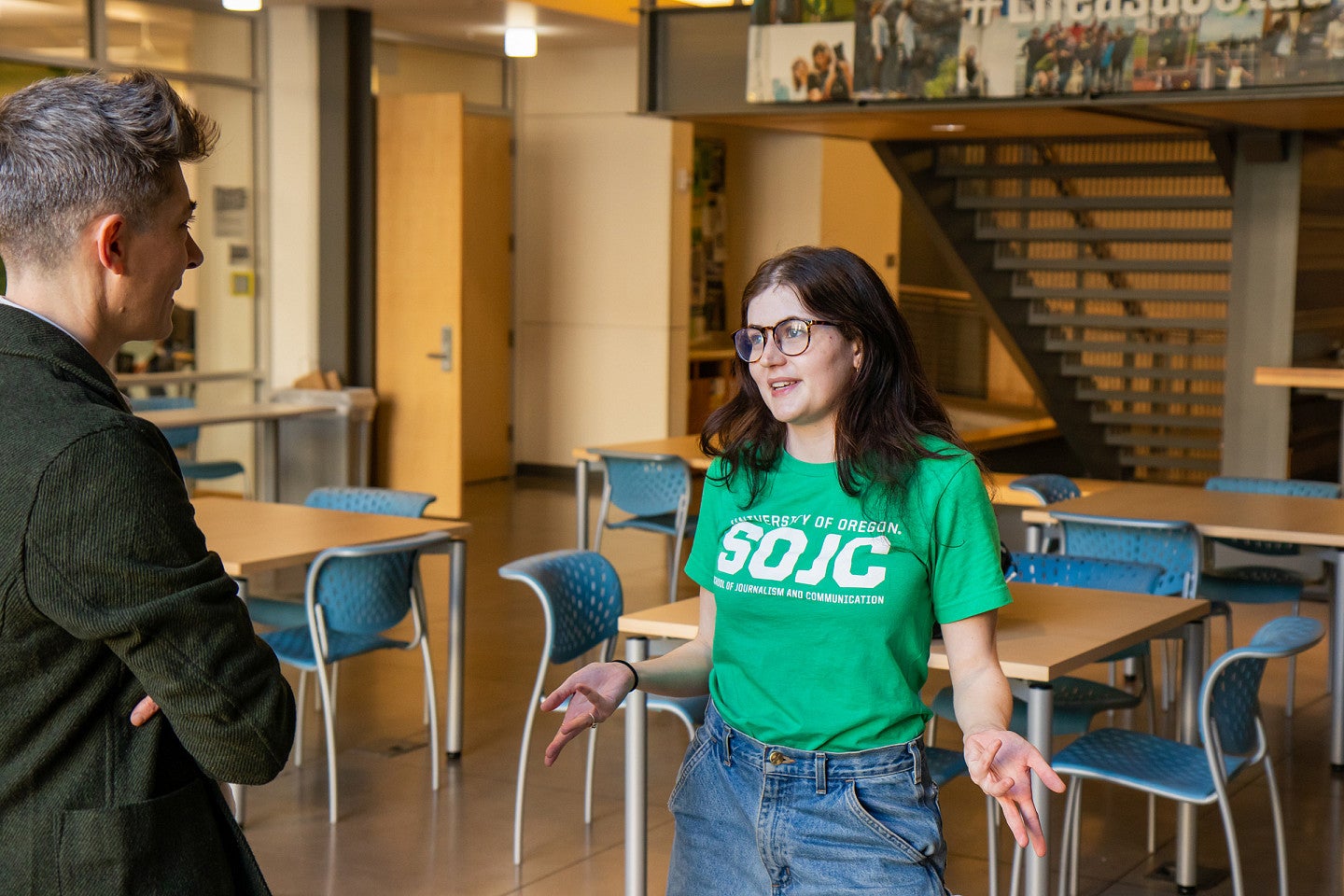 Ella Norton gives a tour of Allen Hall