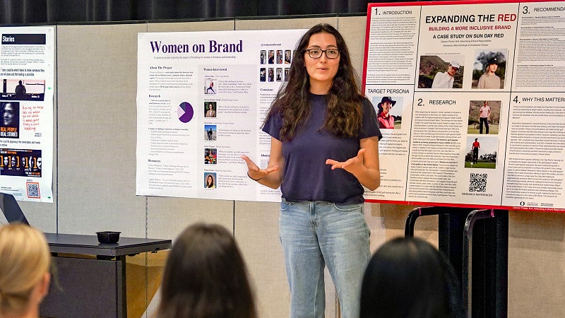 An advertising and brand responsibility master's student from the University of Oregon School of Journalism and Communication 