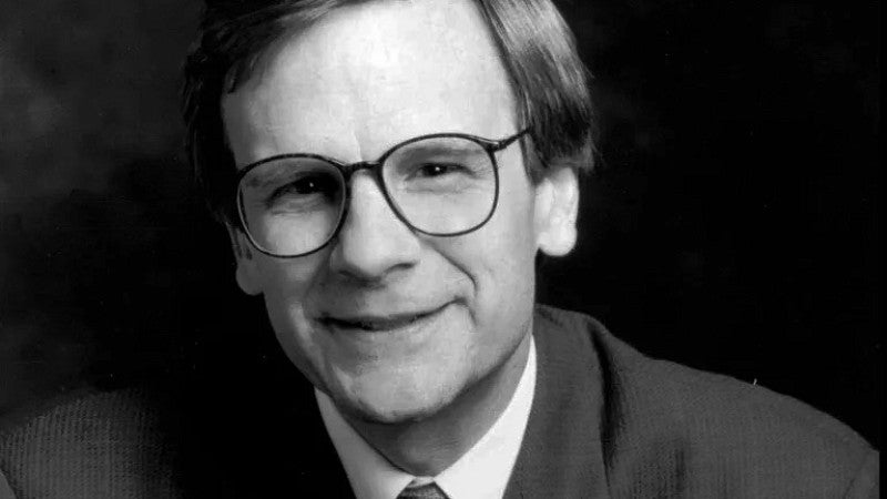 black and white portrait of Paul Brainerd in 1993