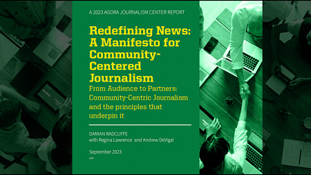 cover image for Redefining News report from Agora Journalism Center