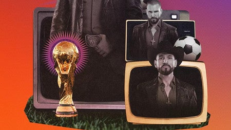 digital illustration representing Telemundo advertising during the 2026 World Cup