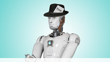 Robot being represented as a member of the press