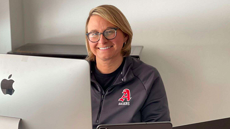 As Aspen High School's technology integration specialist, Kim Zimmer’s job has been to help teachers and students with online learning during the pandemic.