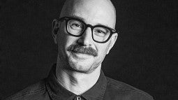 black and white portrait of John Sutter