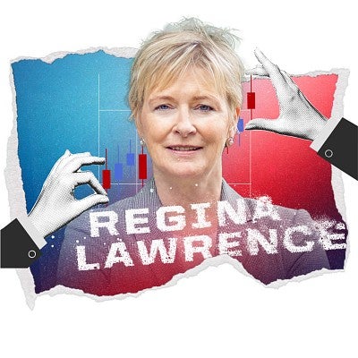 digital collage portrait of Regina Lawrence