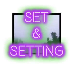 logo for Set & Setting podcast by Maia Laperle