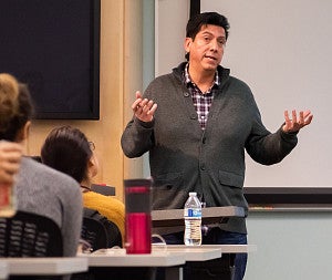 Chris Chavez teaching a class