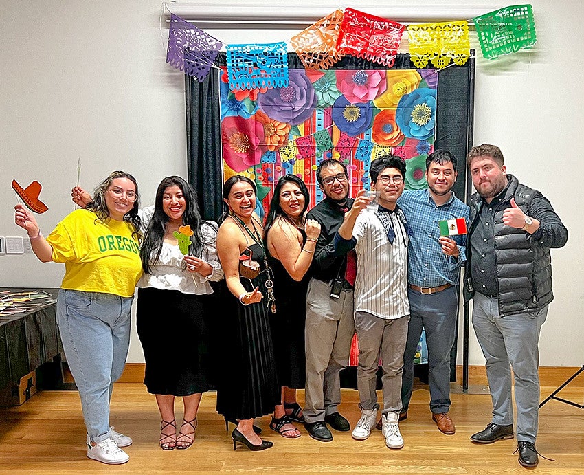 members of Unidos, the University of Oregon's Hispanic Public Relations Association