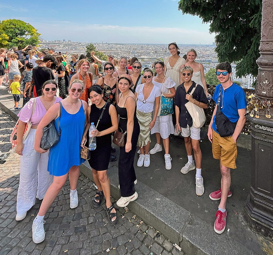 SOJC students in Paris at Montmartre