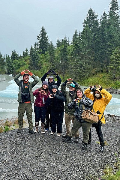 SOJC students throw their "O"s in Cordova, Alaska