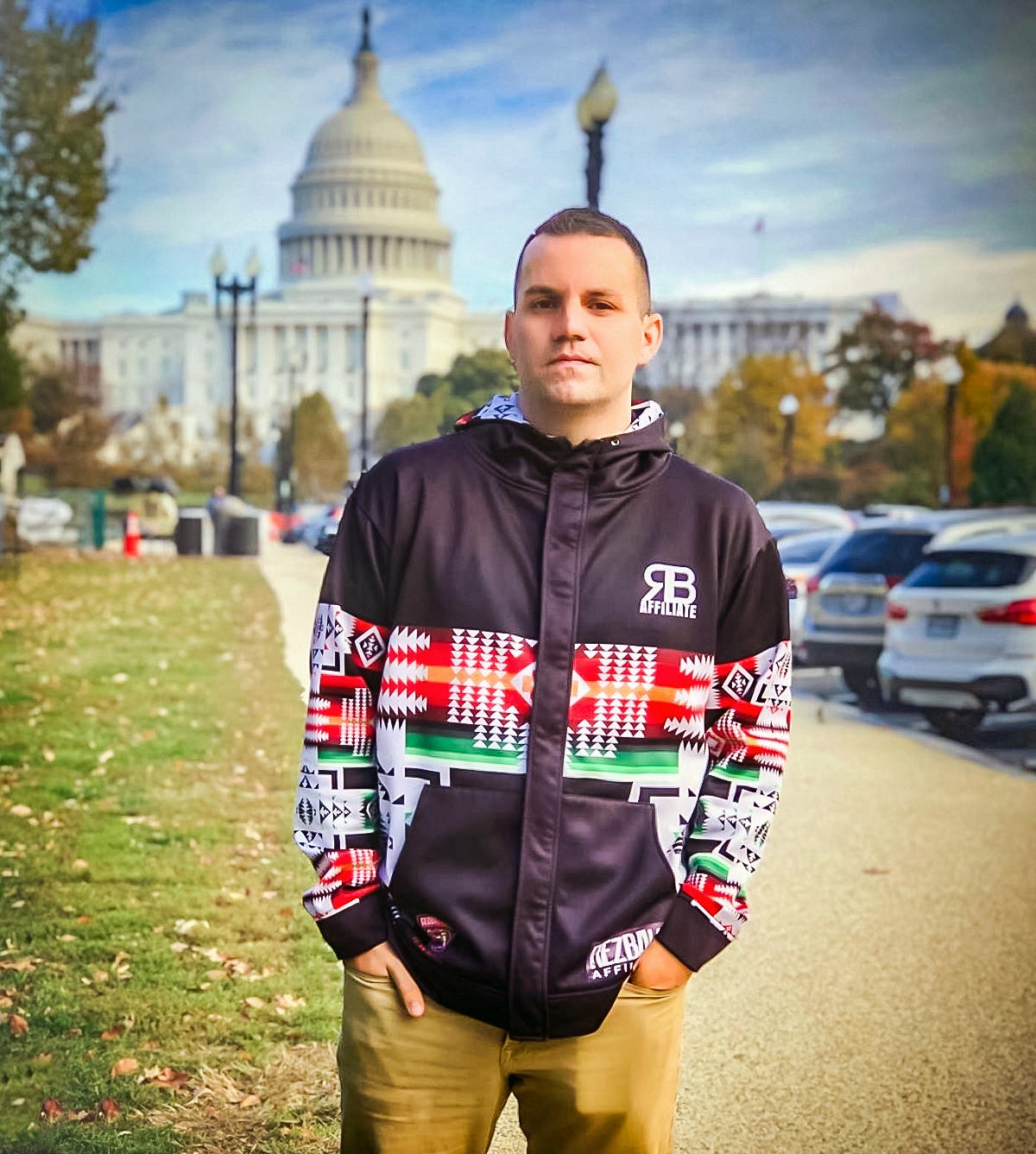 portrait of Tony Fuller with the US Capitol Building in the background