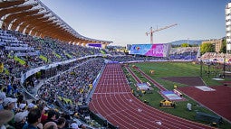 view of Hayward field during the World Championships Oregon22