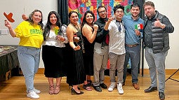 members of Unidos, the University of Oregon's Hispanic Public Relations Association